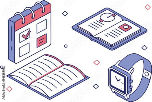 Vector illustration of a financial newspaper on an abstract background with data numbers and business communication icons for news plan