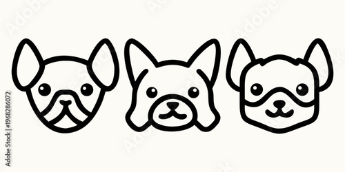 A cute cartoon puppy character illustration featuring a happy baby dog face with a funny art design perfect for pet and animal nature lovers.
