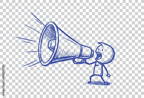 A 3d red megaphone loudspeaker icon isolated on a white background as a business communication symbol for a loud announcement or sound warning message