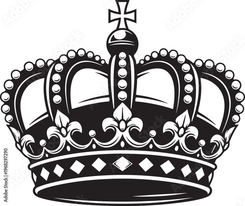 royal crown vector illustration