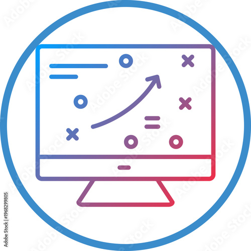 Strategy Line Icon Style