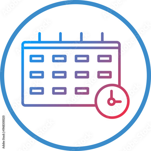 Deadline Line Icon Style