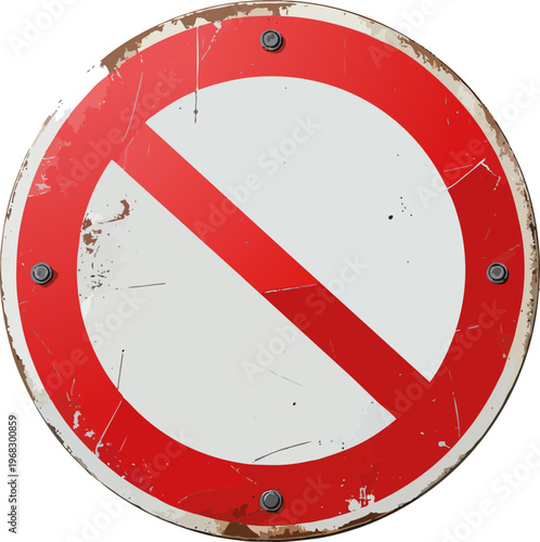 no entry sign vector icon