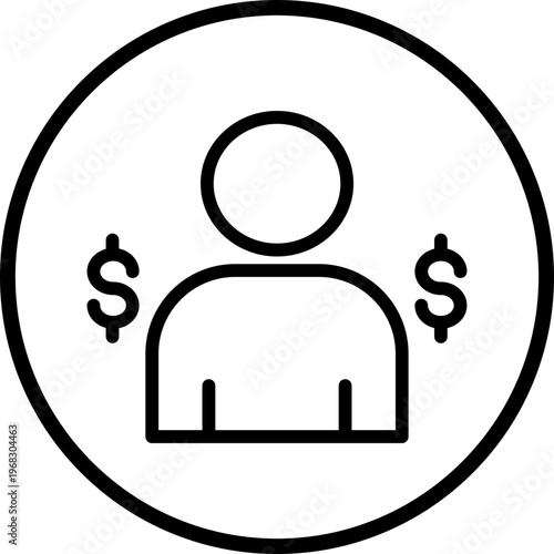 Criminal Line Icon Style