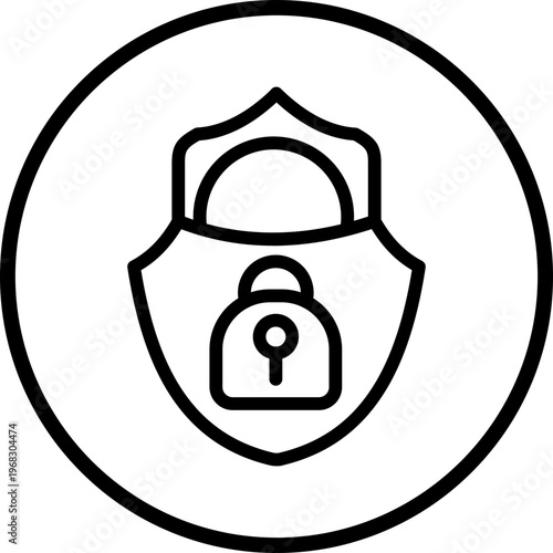 Security Line Icon Style