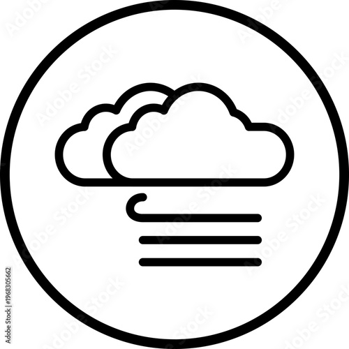 Mist Line Icon Style