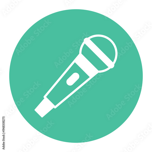 Stage Mic Vector icon which can easily modify or edit