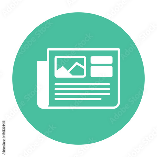 News Portal Vector icon which can easily modify or edit