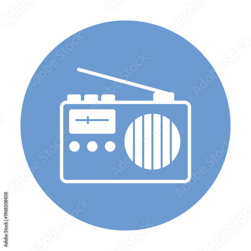 News Radio Vector icon which can easily modify or edit