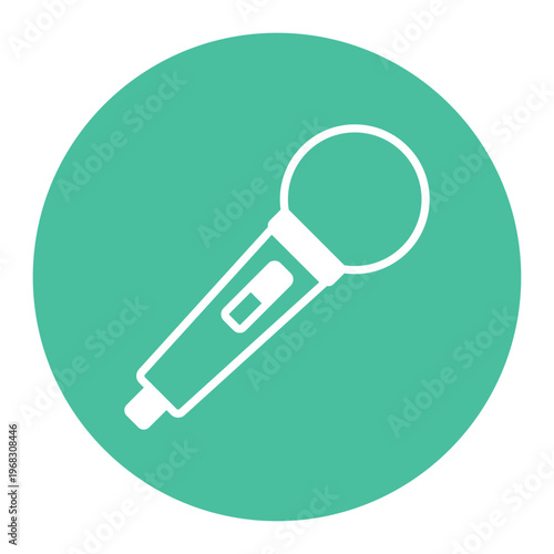 Interview Mic Vector icon which can easily modify or edit