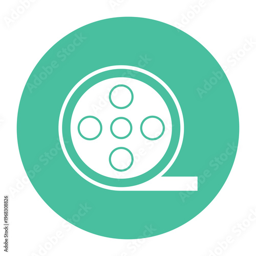 Film Reel Vector icon which can easily modify or edit