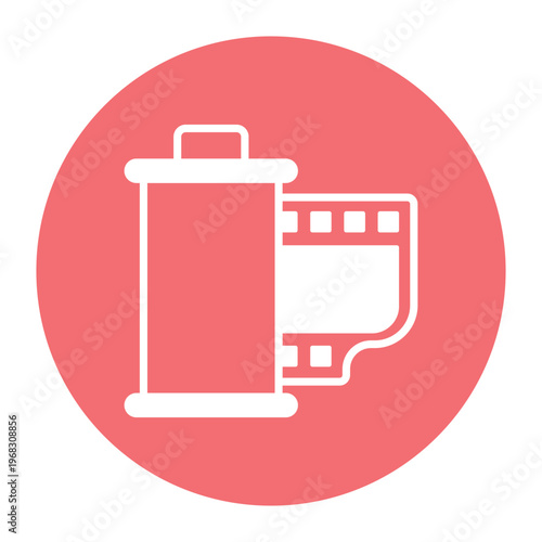 Film Roll Vector icon which can easily modify or edit