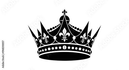 Royal Crown Icon Symbol of Power and Royalty.