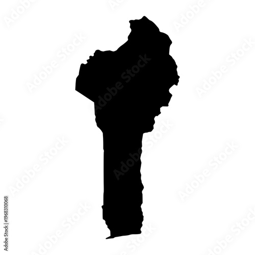 benin map silhouette