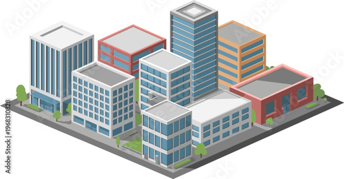 Colorful folk floral illustration set, Scandinavian style flowers, decorative botanical elements, flat vector design, traditional ornament, modern folk art