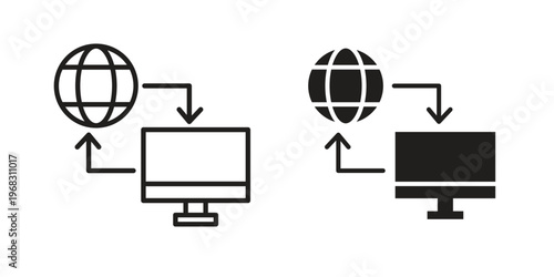 Remote Access icon. modern vector symbols set