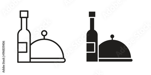 Room service icon. modern vector symbols set