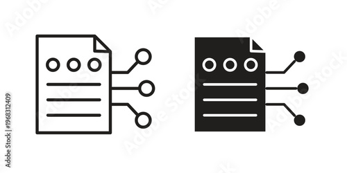 Smart contract icon. modern vector symbols set