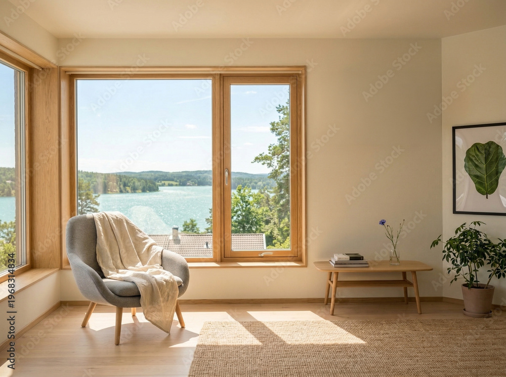 Fototapeta premium Scandinavian Living room