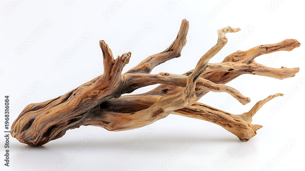 Fototapeta premium tree roots isolated on white background