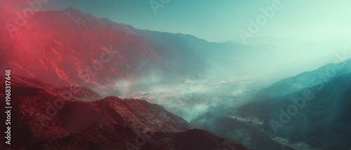 Destructive beauty: capturing iran in conflict from above. Retro futurism. Aerial carnage: detailed view of iran's war effects. Trendy visuals. Abstract neon.