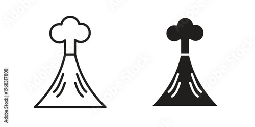 Volcano icon vector, Symbol, logo illustrations