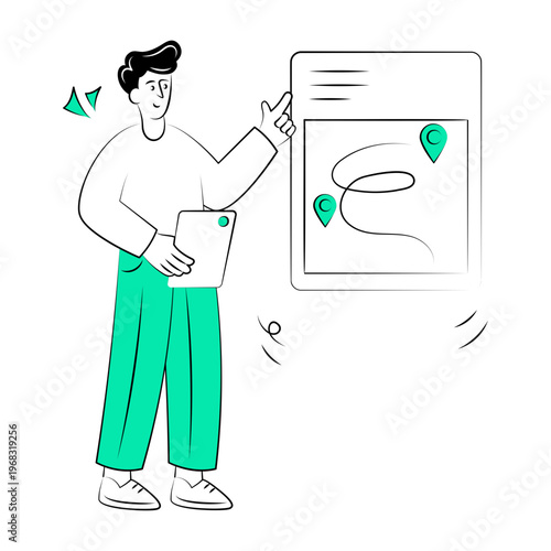 A doodle style illustration showing adaptive leadership