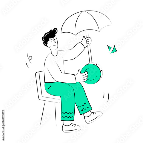 Hand drawn style illustration depicting financial protection

