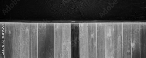 Wooden grey boards interior room black empty clean wall decoration design background gray dark plank decor