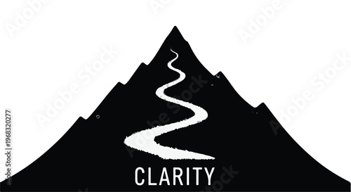 black mountain logo with winding road and clarity text