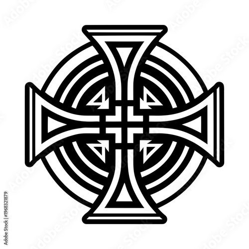 Photos A filled style icon of apostolic cross symbol