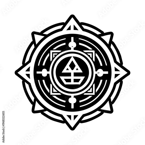 Sacred relic icon in filled style