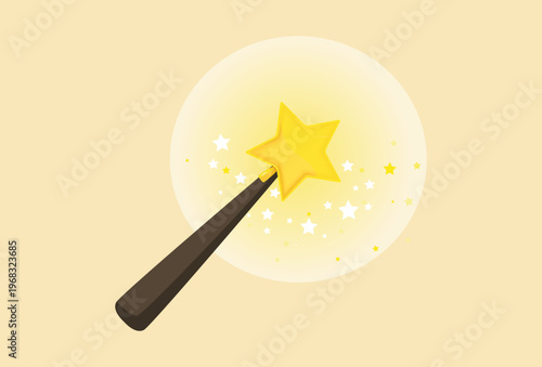 Magic Wand Concept Illustration Vector Style