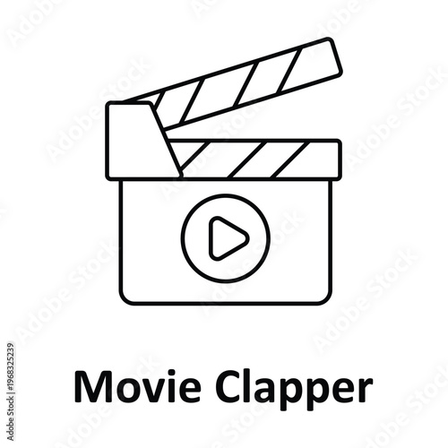 Movie Clapper Vector icon which can easily modify or edit