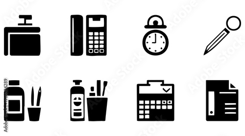 Education School Learning Icons Vector