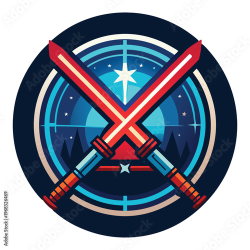 Sci-Fi Light Sword Duel Logo