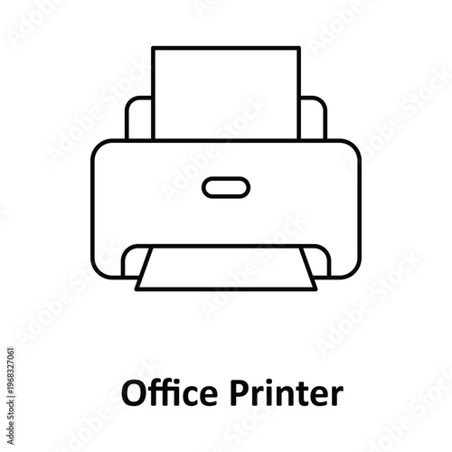  Office Printer Vector icon which can easily modify or edit