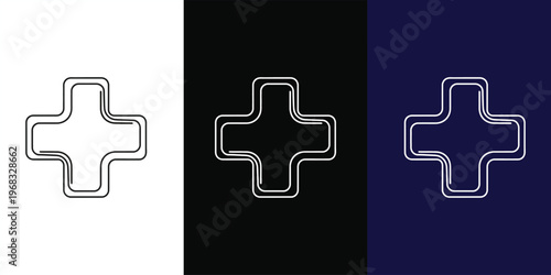 Modern Minimal Cross Logo Design | Creative Plus Symbol Branding Inspiration for Designers