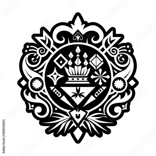 A solid style icon of royal tapestry