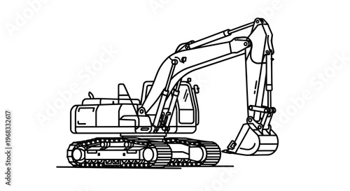 Heavy duty excavator machine equipment.