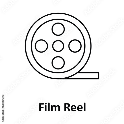 Film Reel Vector icon which can easily modify or edit