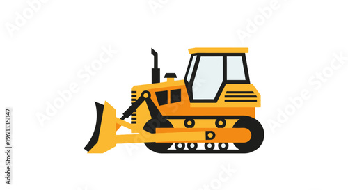 Bulldozer construction equipment vehicle machine.