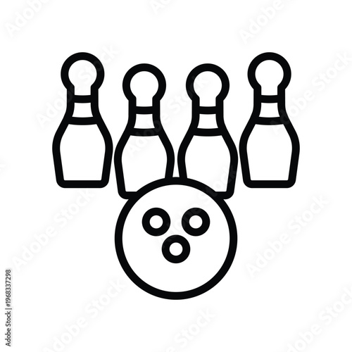 Bowling game icon