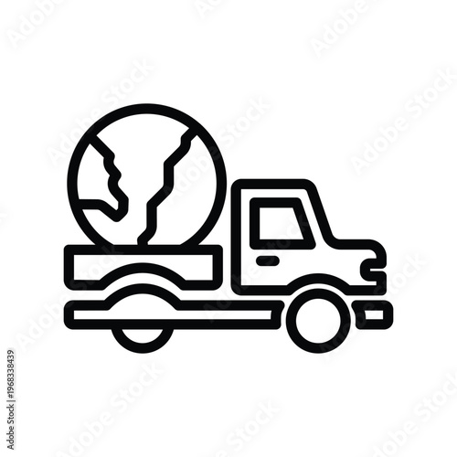 Globe transportation icon