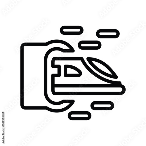 Hyper loop train icon