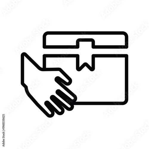 Parcel delivery icon