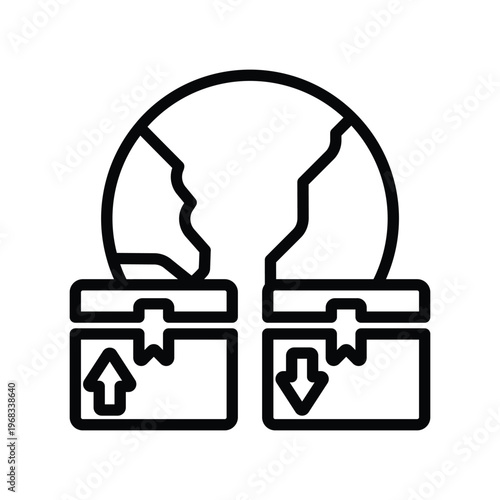 Product export import icon