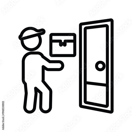 Delivery to the door icon