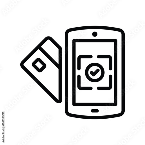 Mobile card payment icon