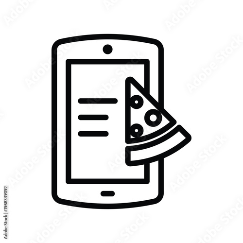 Online food order icon